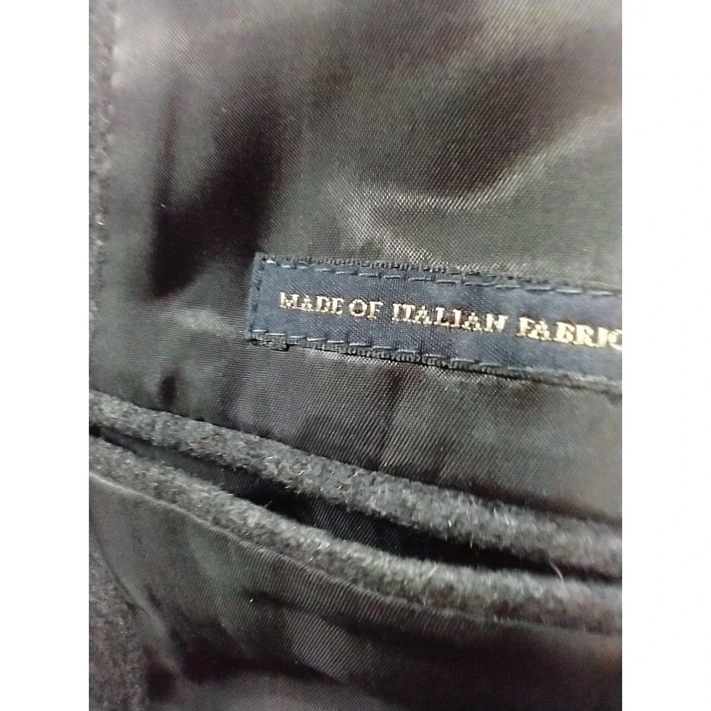 Banana Republic Mens 44R Gray Wool Bld Military Field Blazer Tailored Fit Jacket